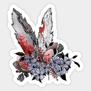 Easter Bunny Horror Sticker